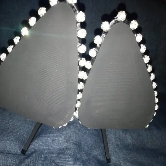 AZALEA WANG "EVERY LITTLE RHINESTONE STEP" EMBELLISHED STRAP PUMP ( BRAND NEW!!! - Picture 8 of 8